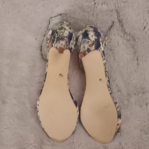 Floral Pastel Coquette Ankle Strap Heels - Picture 5 of 5